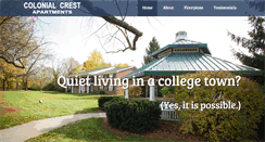 Desktop Screenshot of colonialcrestmuncie.com